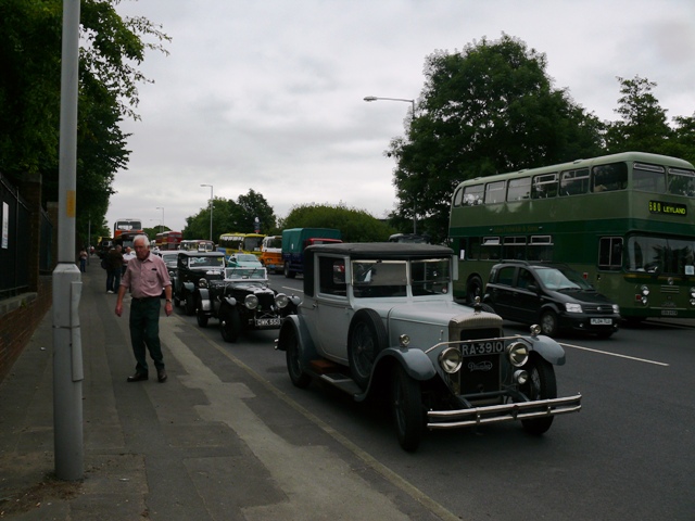 Lining up for the big parade